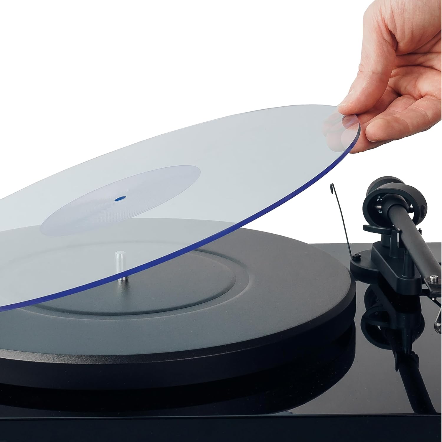 Precision Machined See-Through Acrylic Turntable Mat for 12" Turntable Platters