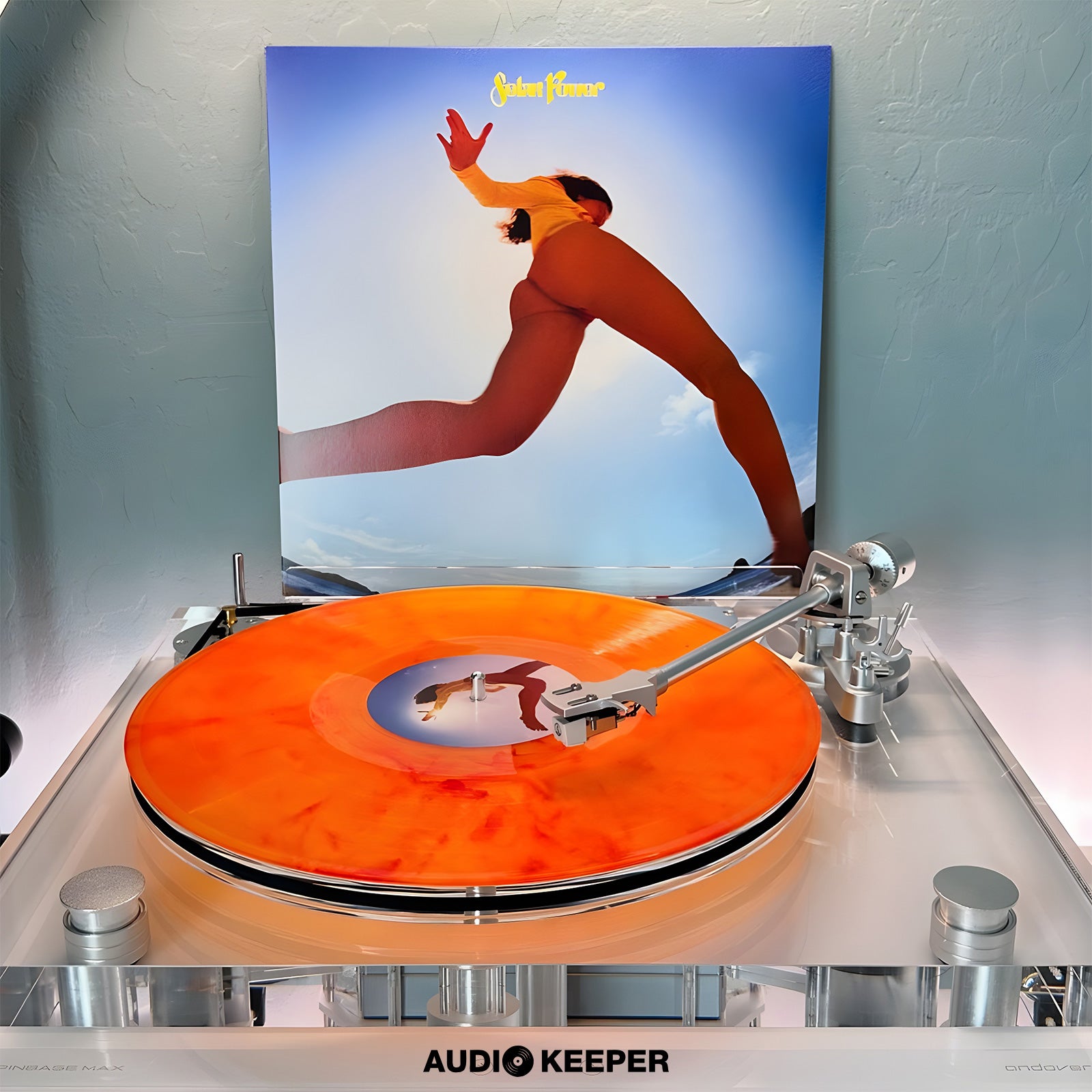 Transparent Turntable with Andover Audio Spinbase 2 Speaker System