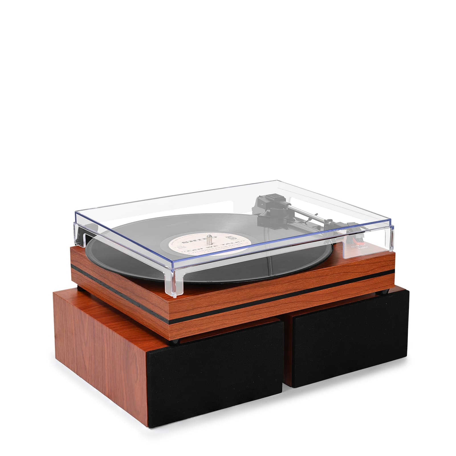 The R612 Pro Upgraded Vintage Turntable System with Stereo Speakers