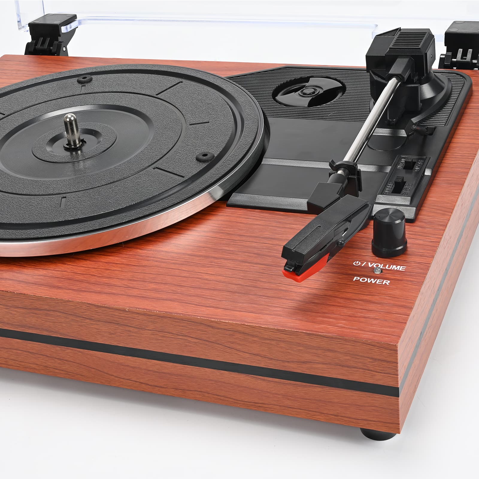 The R612 Pro Upgraded Vintage Turntable System with Stereo Speakers
