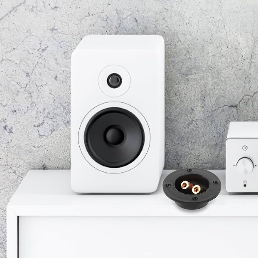 Wireless Bluetooth Bookshelf Speaker with Rechargeable Battery – White