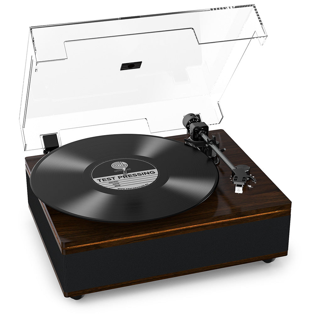 Bluetooth Record Player | All-in-One Vintage Turntable with HiFi Speakers
