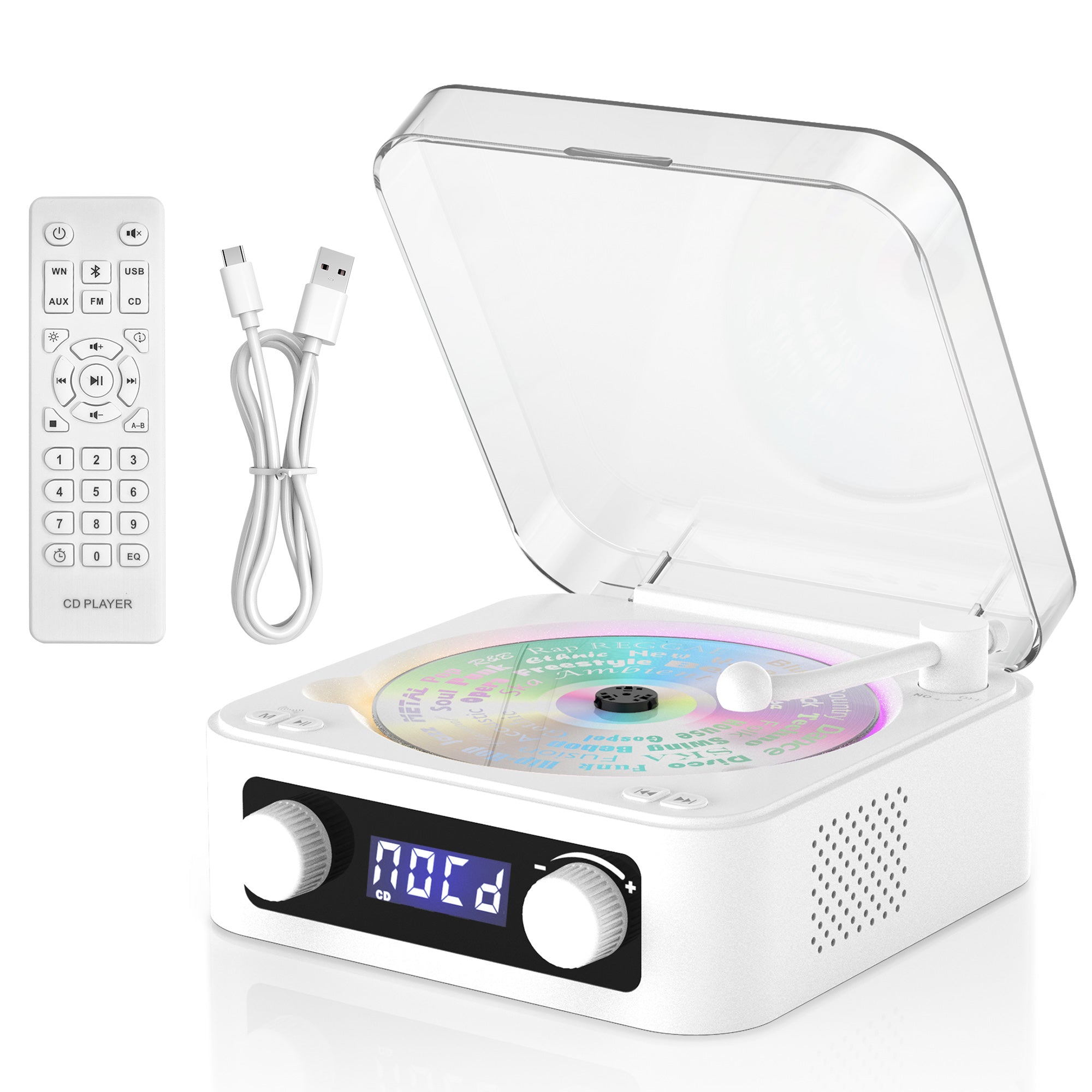 Portable CD Player with Big Sound & Bluetooth