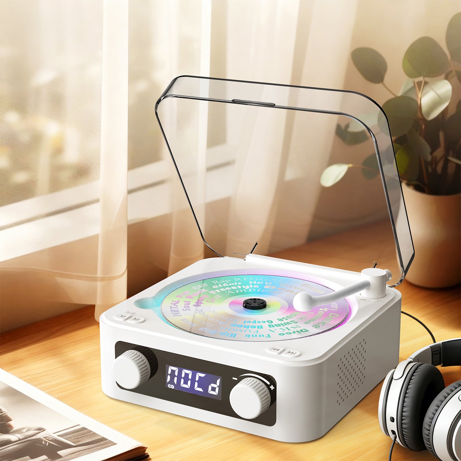 Portable CD Player with Big Sound & Bluetooth