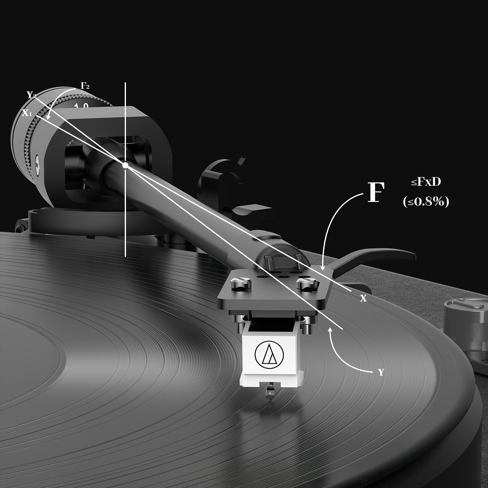 Vintage All-in-One Bluetooth Record Player with 40W Hi-Fi Speakers & Warm Ambient Light