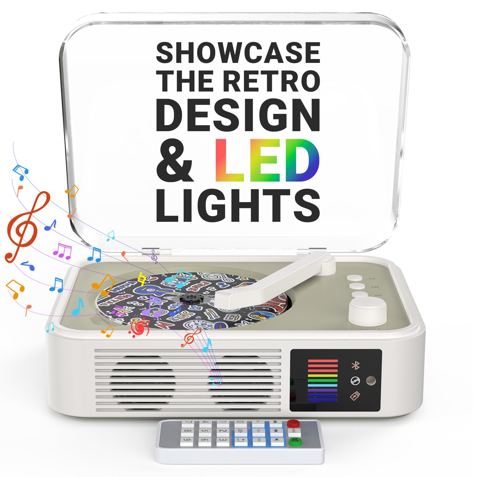 Retro CD Player – Wireless Vintage Music Companion