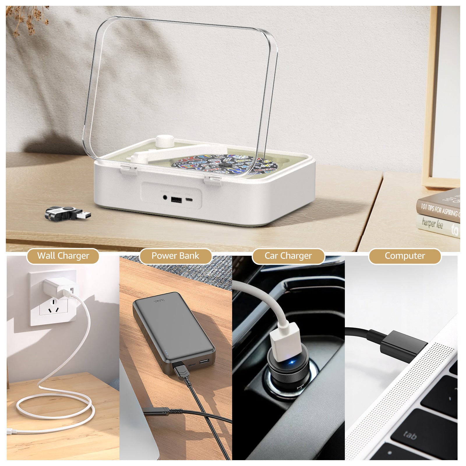 Retro CD Player – Wireless Vintage Music Companion