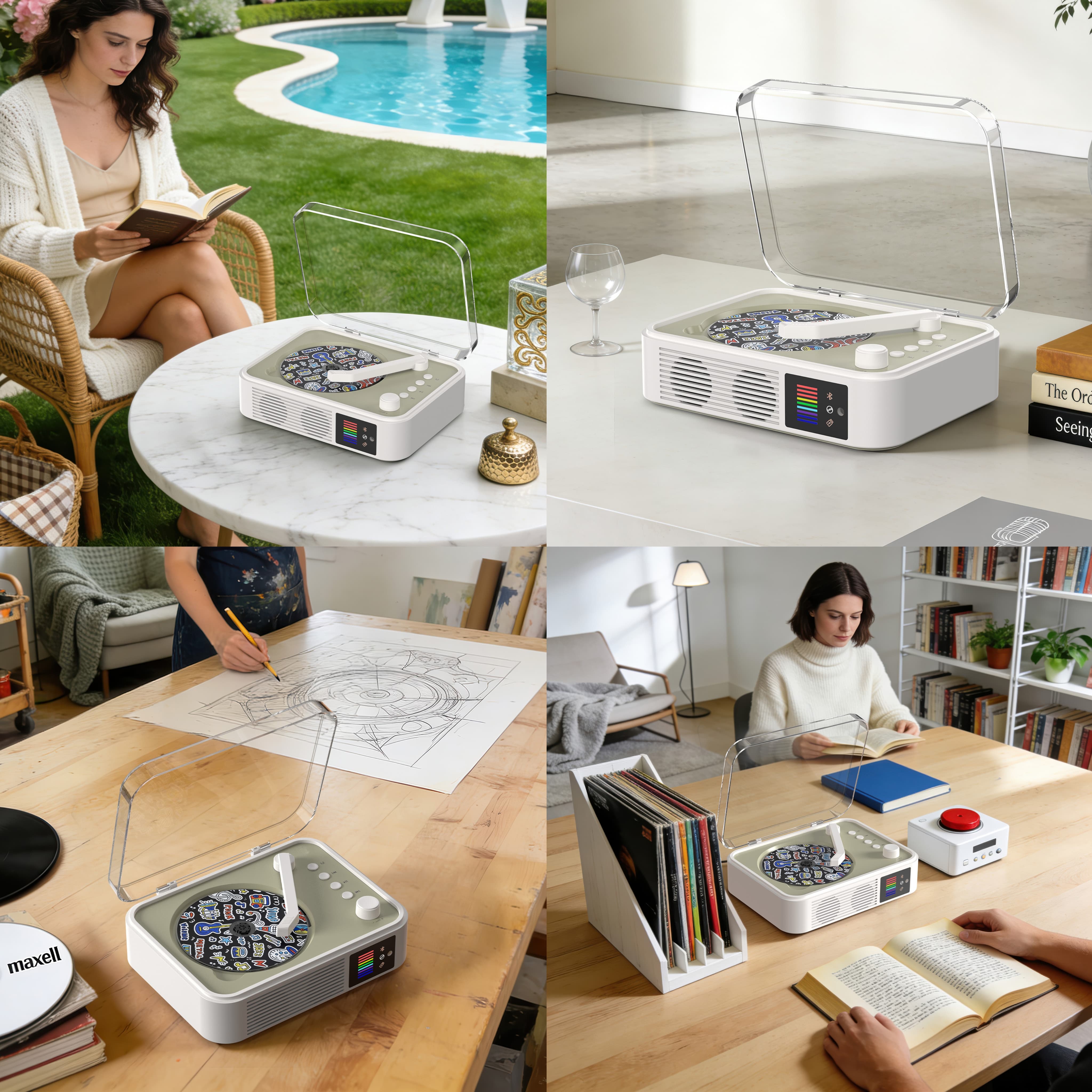 Retro CD Player – Wireless Vintage Music Companion