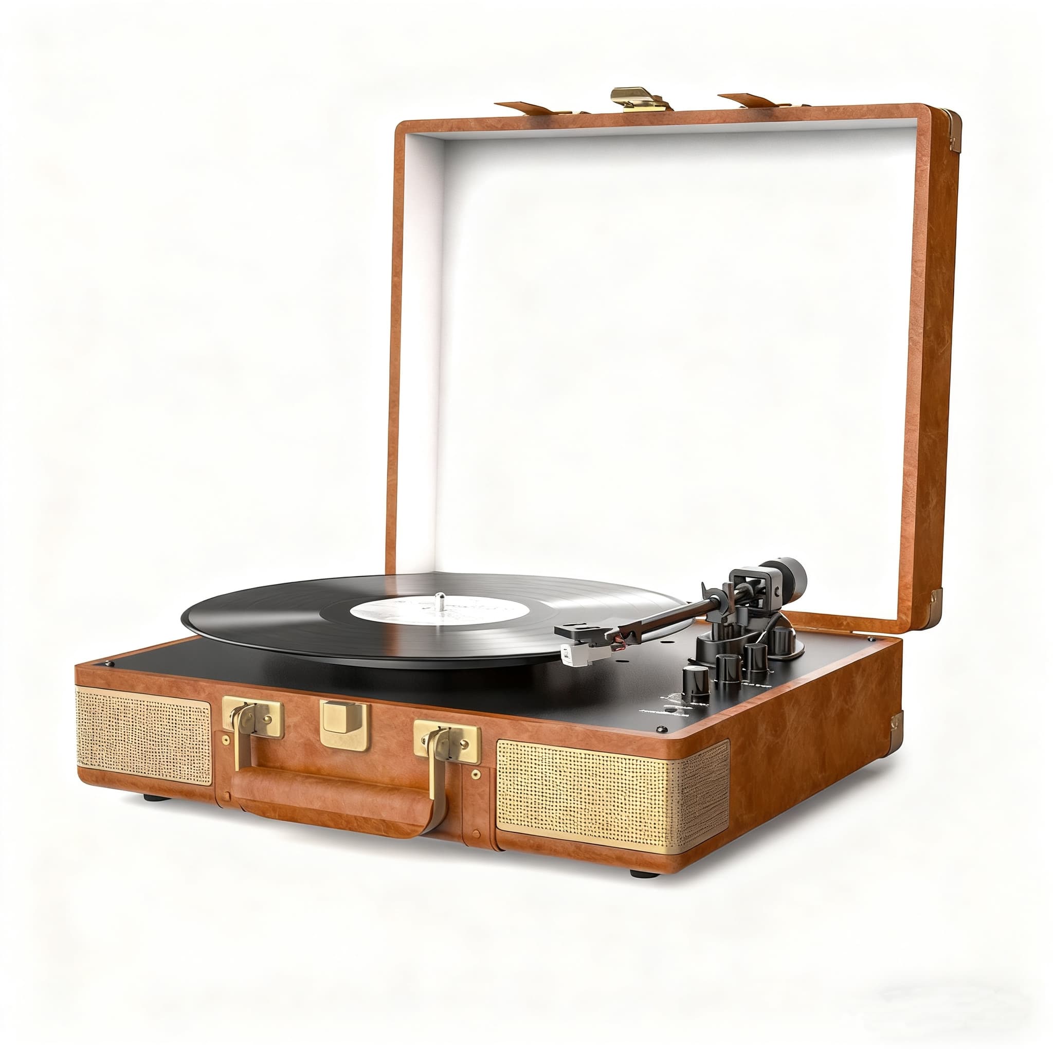 Hybrid Edition Vintage Dual Bluetooth Suitcase Record Player