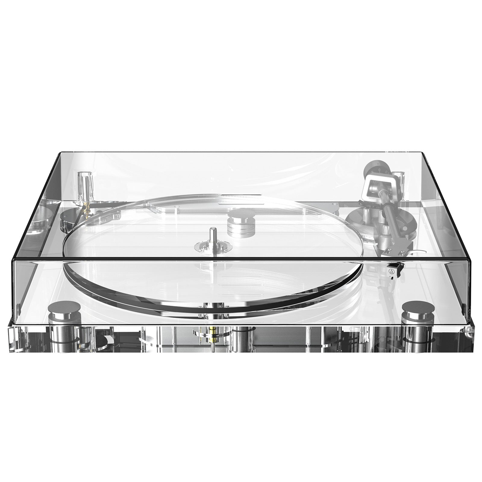 The ICE1 Acrylic Clear High Fidelity Bluetooth Turntable