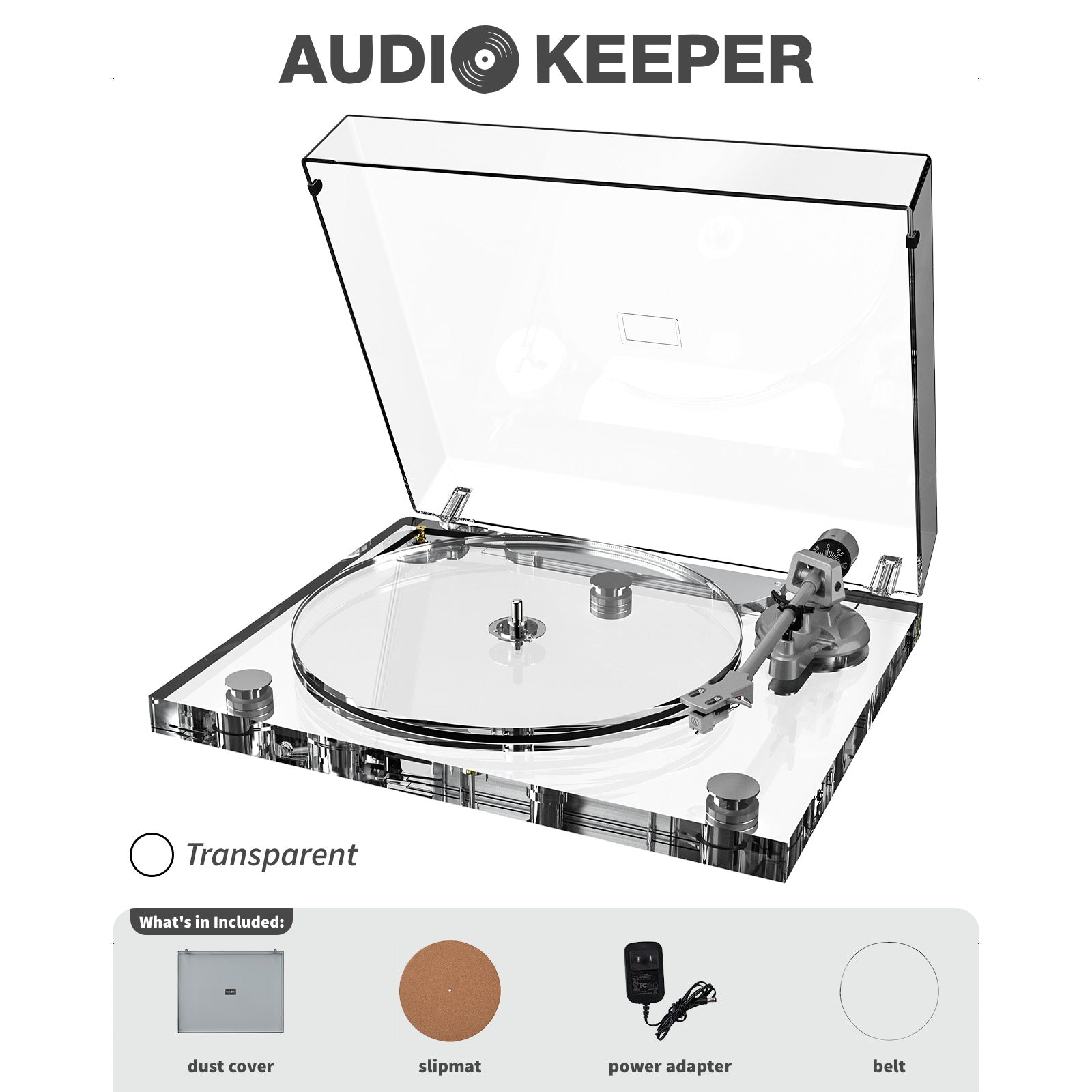 Genesis-V2 Transparent Hi-Fi Turntable – Limited European Edition